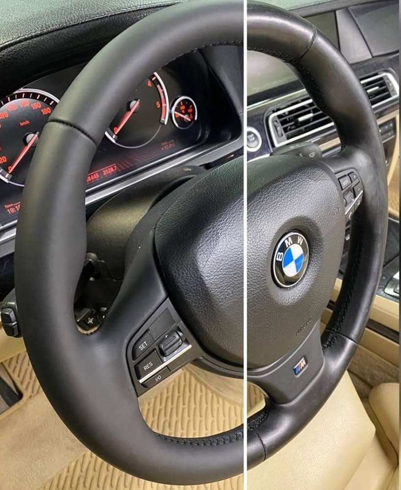 Lenkrad Reparatur Set Schwarz Matt – Lederlenkrad selbst reparieren und neu färben