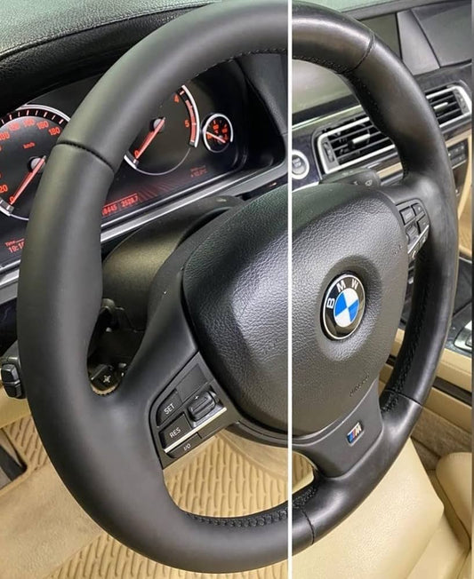 Lenkrad Reparatur Set Schwarz Matt – Lederlenkrad selbst reparieren und neu färben