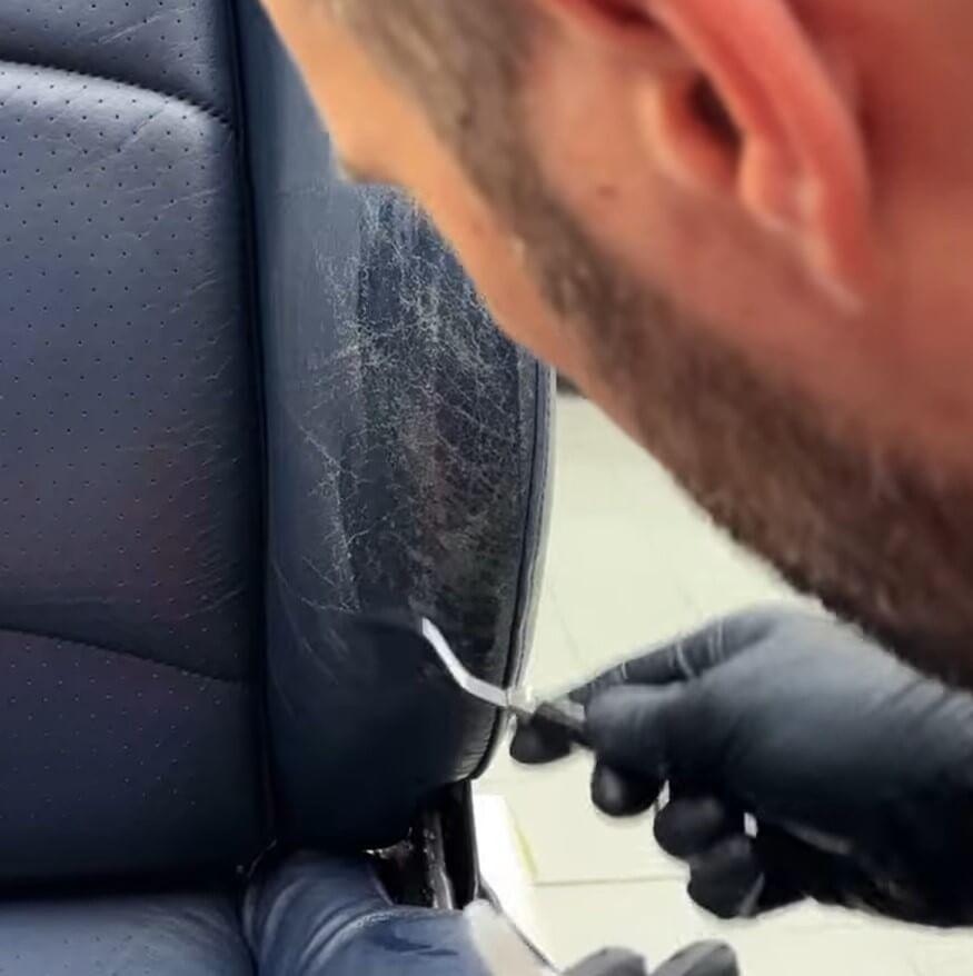 BMW Flüssigleder – Risse, Löcher & Schäden im Leder reparieren - Ledertechnik-Shop
