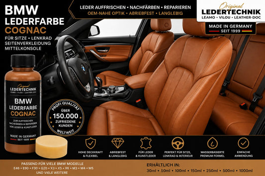 BMW Lederfarbe Cognac für Sitze Lenkrad Seitenverkleidung Leder Innenraum