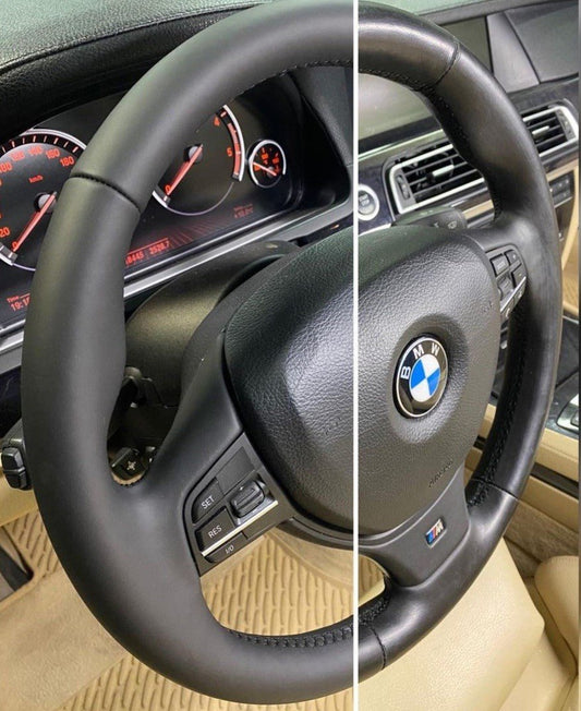 kann man speckige abgegriffene Lenkräder wieder neu einfärben? - Ledertechnik-Shop