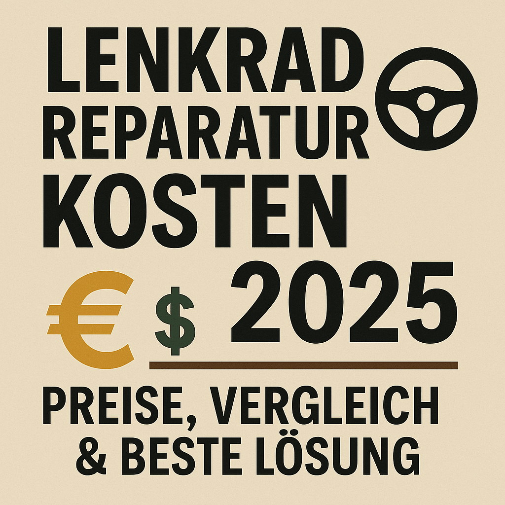Lenkrad Reparatur Kosten 2025 – Preise, Vergleich & beste Lösung vom Experten - Ledertechnik-Shop