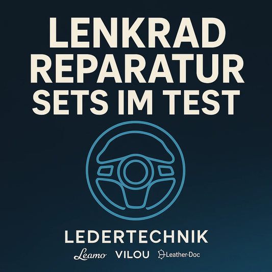 Lenkrad Reparatur Set Test Vergleich vorher nachher Ergebnis Lederlenkrad