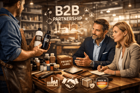 Warum Händler heute direkt mit Herstellern arbeiten müssen – Der Wandel bei Lederfarbe & Lederreparatur (B2B)