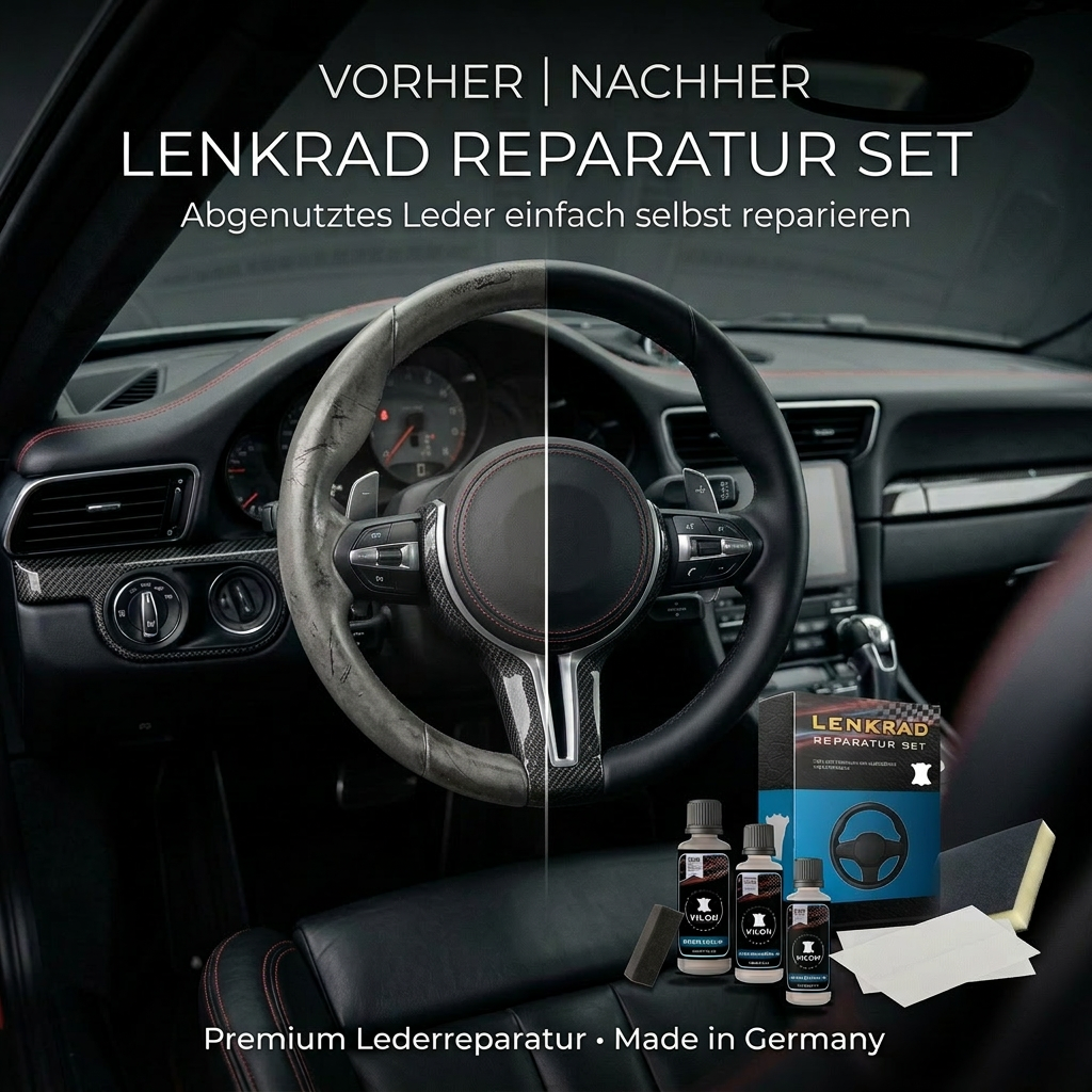 BMW Lenkrad Reparatur Set - BMW Leder Lenkräder färben und reparieren