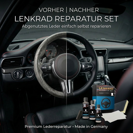 BMW Lenkrad Reparatur Set - BMW Leder Lenkräder färben und reparieren