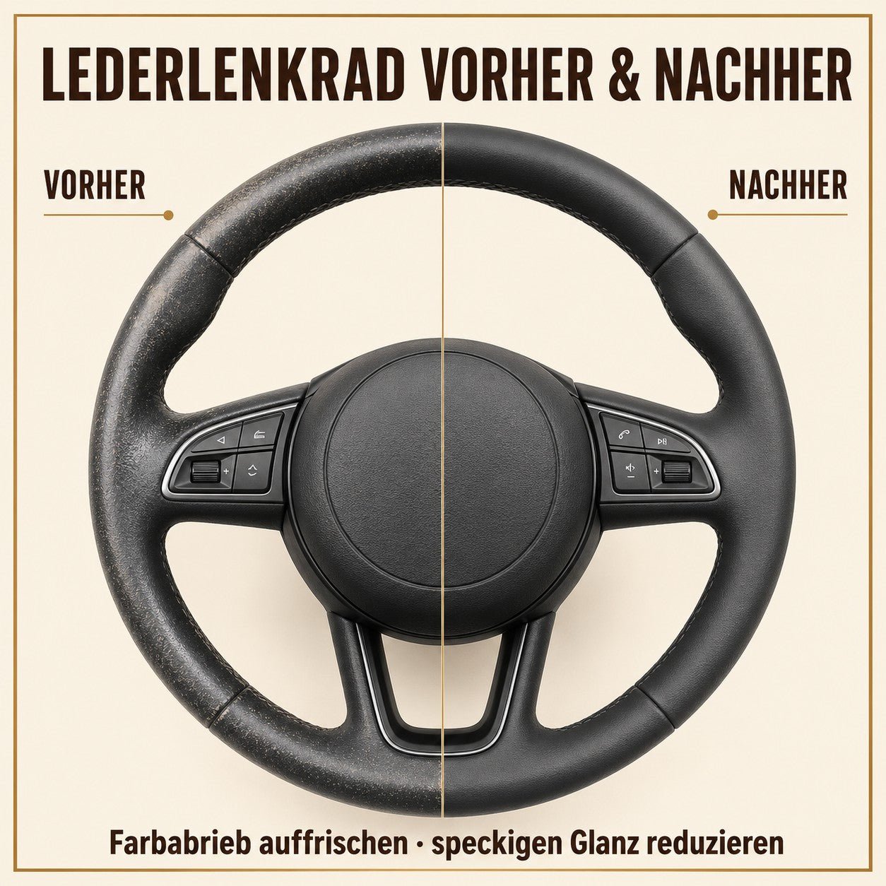 30 ml Lenkrad Reparatur Set Vorher - Nachhher