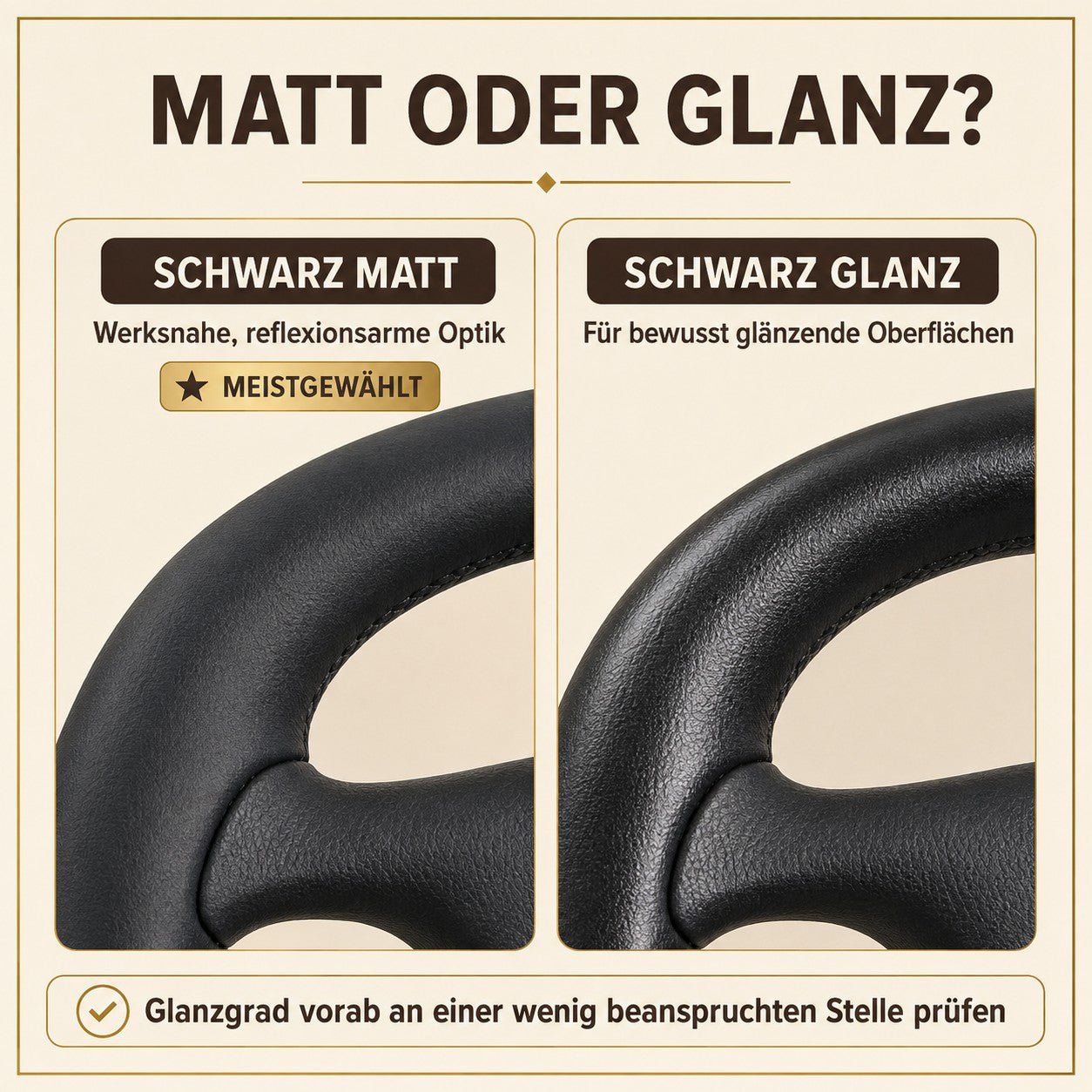 30 ml Lenkrad Reparatur Set Schwarz – Matt oder Glanz - Ledertechnik-Shop