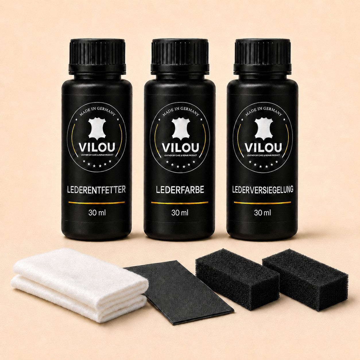 Alfa Romeo Leder-Pflege-Set S, M & L – 30/50 ml