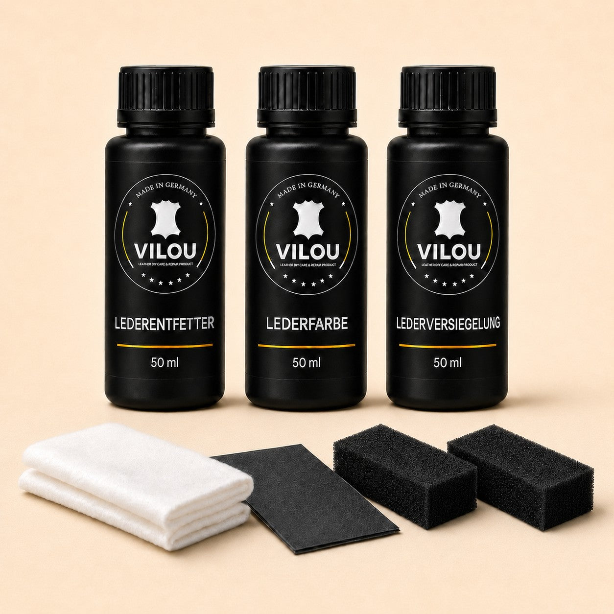 Alfa Romeo Leder-Pflege-Set S, M & L – 30/50 ml