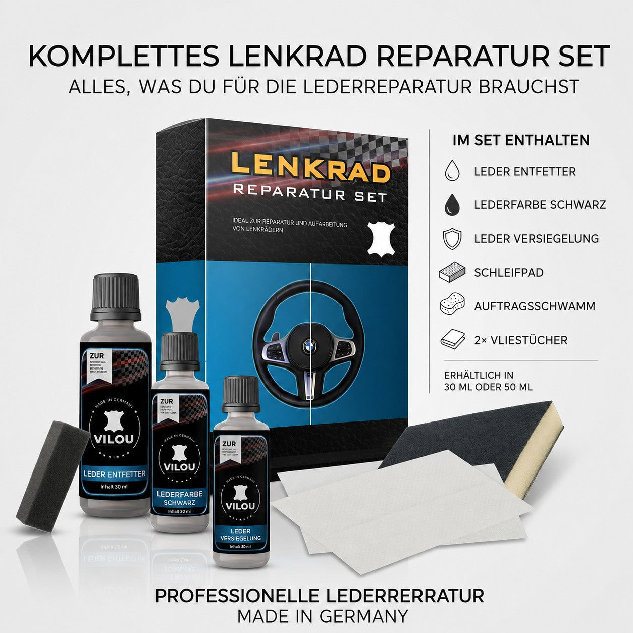 BMW & MINI Lenkrad Reparatur Set – 30 / 50 ml