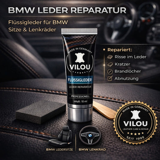 BMW Flüssigleder Leder Reparatur für Autositze und Lenkräder Risse Kratzer und Löcher im Leder reparieren
