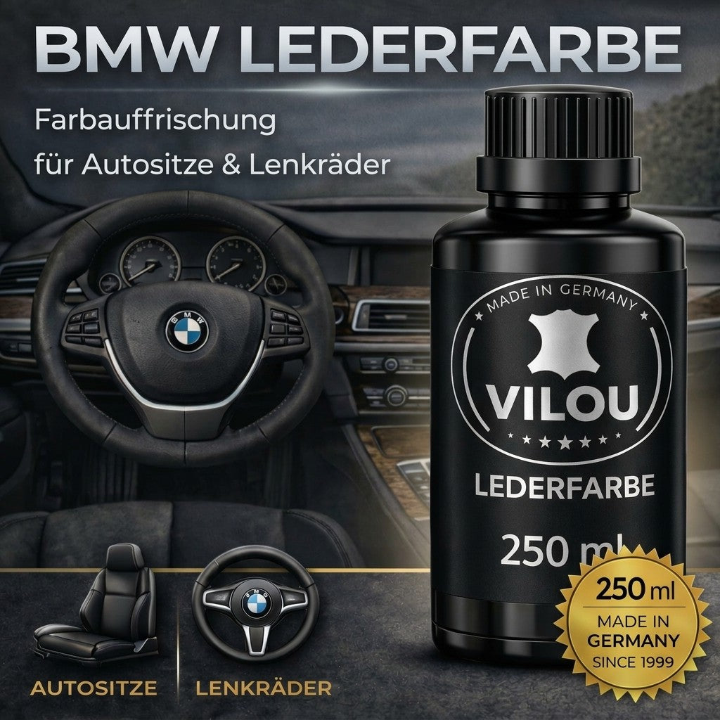 BMW Leder Farbe - BMW Leder färben und reparieren. Ledersitze Lenkrad Seitenverkleidung.