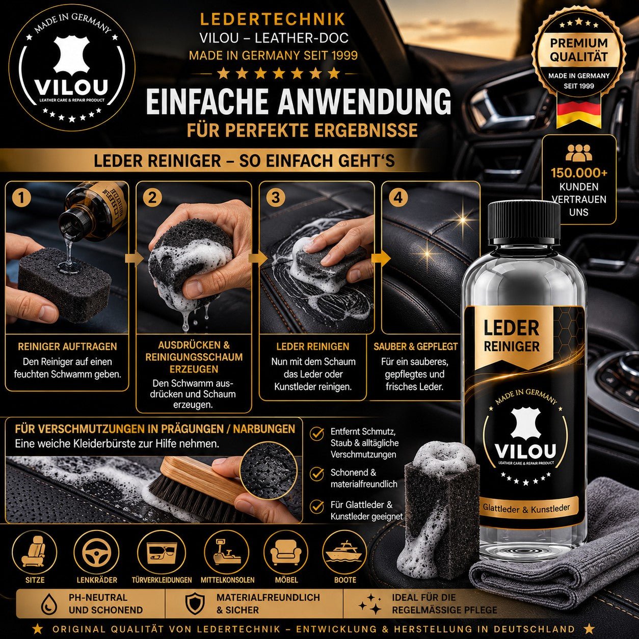 Leder Reiniger - Ledertechnik-Shop