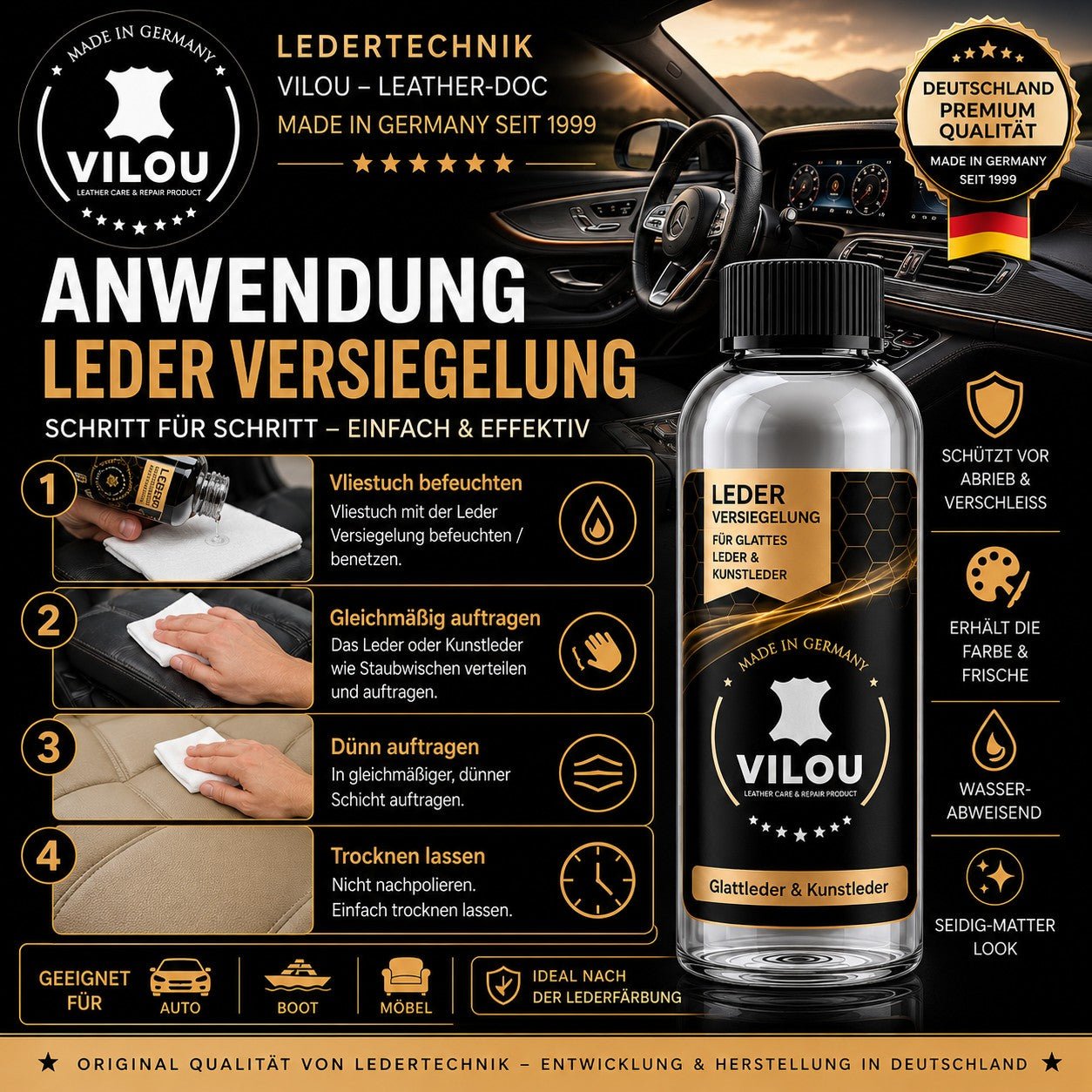 Leder Versiegelung - Ledertechnik-Shop