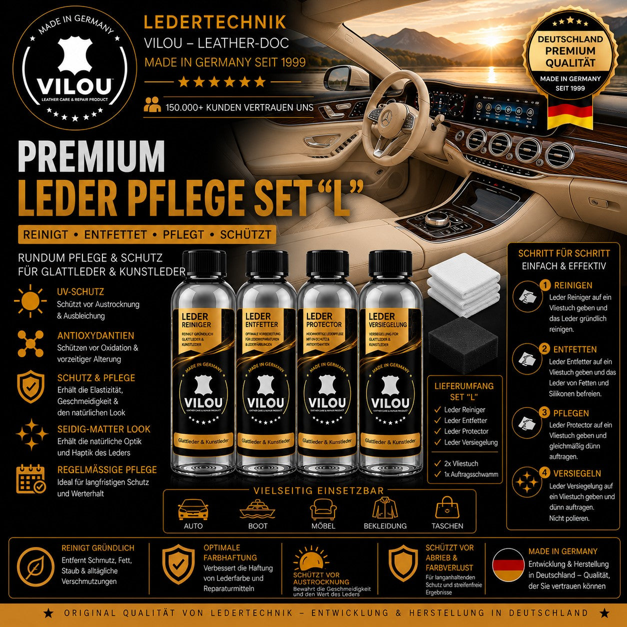 Leder Pflege Set